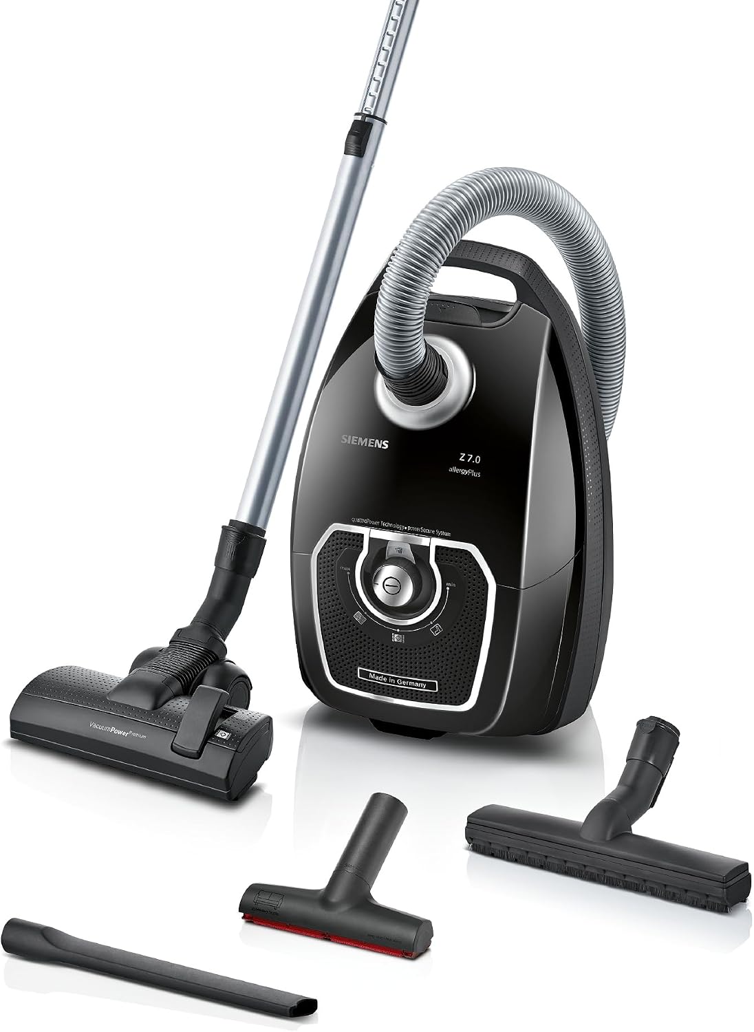Siemens, Aspirador, Staubsauger, 650W, regulável, com rodas, Preto, para uso diário
