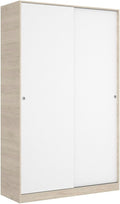 Roupeiro, DEKIT GRUPO RIMOBEL, 120 × 204 × 50 cm, 120 cm, 204 cm, 16 mm, 50 cm, 43,2 kg, com prateleiras, alumínio, Branco, para o quarto