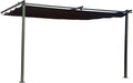Tenda de jardim, Habitat et Jardin, 4 m, 3 × 4 m, resistente à água, aço, poliéster, Cinzento, para jardim e exterior