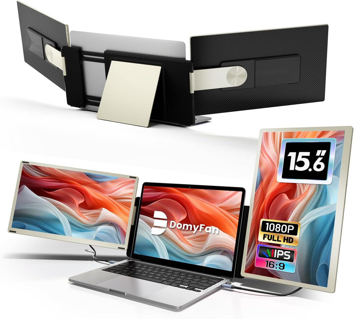 Monitor, domyfan, 15.6, 15.6', Prateado, para uso diário