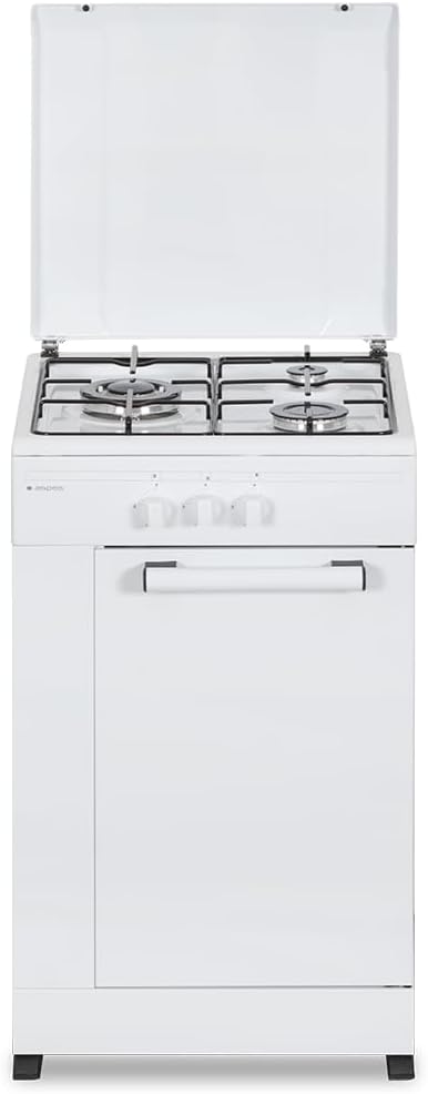 Fogão independente, Aspes, AKG3500PB, 515 mm, 7,7 kg, 860 × 498 × 515 mm, com rodas, Branco, para a cozinha