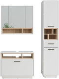 Móvel, Vicco, Badm, 80 cm, vidro, painel de madeira, Branco, para uso diário