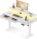 Secretária, OffiGo, 120cm, 78 cm, altura regulável, regulável, aço, madeira, Branco, para uso diário