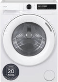 Máquina de lavar roupa, CANDY, 48SL6-S, 8 KG, 1400 RPM, 49 cm, com controlo por aplicação, aço, Branco, para uso diário