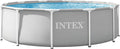 Piscina com estrutura metálica, Intex, Schwimmbecken, 99 cm, 366 × 99 cm, 366cm, 8592L, 2271 L, poliéster, HellCinzento, para utilização no exterior