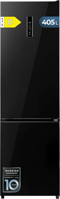 Cecotec, Frigorífico combinado, 405 L, 200 cm, 5 cm, Classe D, Preto, para uso diário
