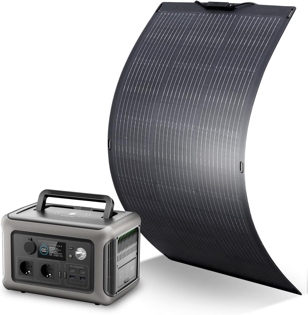 Gerador elétrico, ALLPOWERS, R600, 600W, 1200W, 100W, 230V, Mehrfarbig, para trabalhos de manutenção