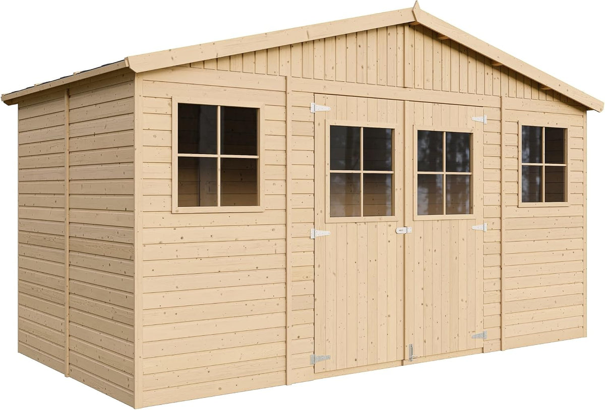 Abrigo de jardim, TIMBELA, M332, 17 mm, 246 cm, 1 a, 2 mm, 5 L, madeira, Multicolor, para jardim e exterior