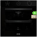 Forno de encastre, EVVO, H10, 72 L, 4 Programas, com temporizador, vidro, Preto, para a cozinha