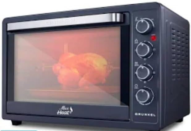 Forno de convecção, Grunkel, 63 L, 2200 W, com temporizador, aço inoxidável, aço, Prateado, para a cozinha