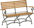 Banco, Dehner, Klappbank, 57 cm, 124 × 88 × 57 cm, dobrável, aço, madeira, Azul, para uso diário