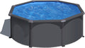 Piscina desmontável, Gre, 300 × 120 cm, 120 cm, aço, Bege, para jardim e exterior