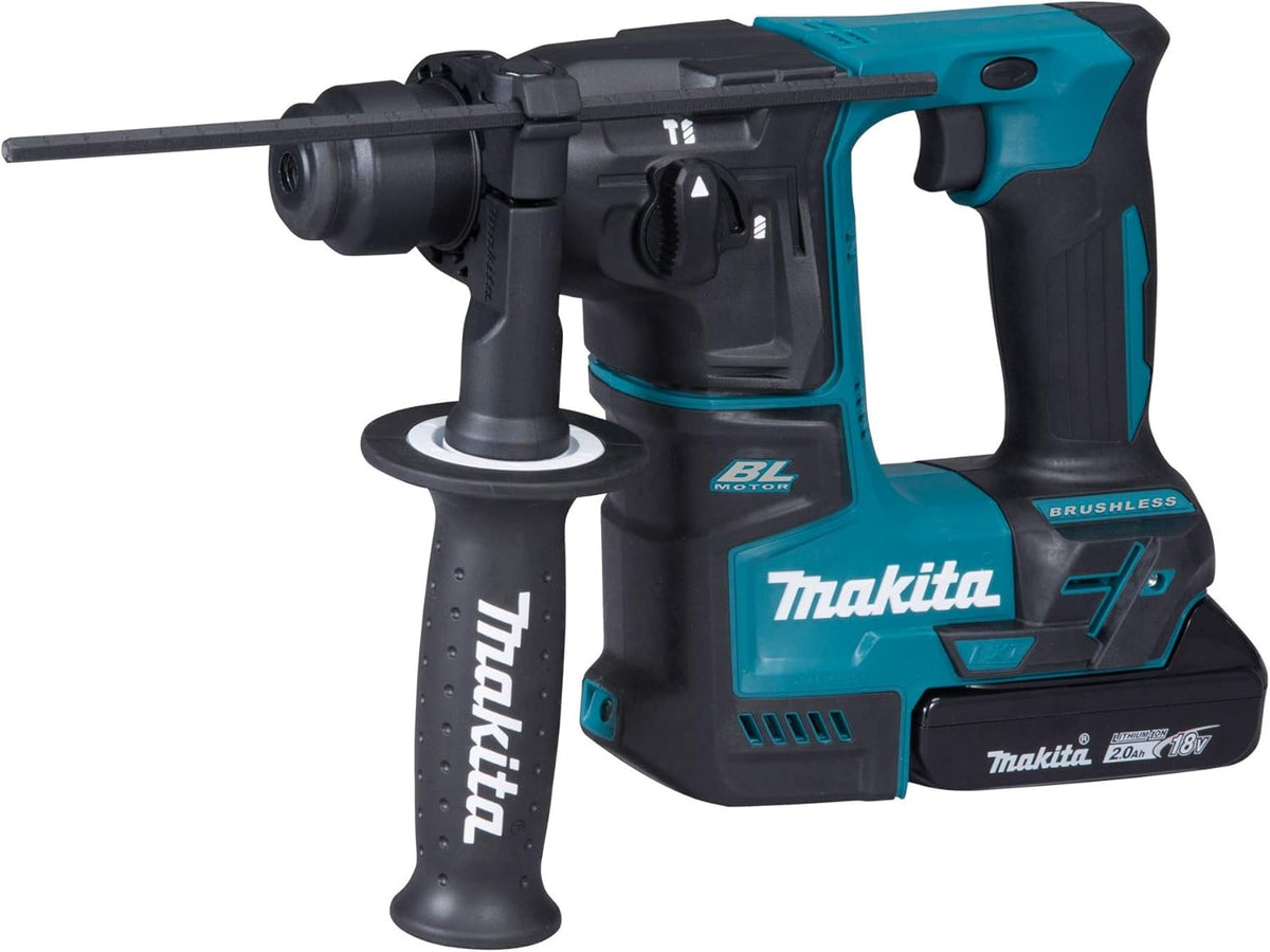 Makita, Martelo perfurador, DHR171RAJ, 18 V, 2,0 Ah, aço, madeira, Preto, para trabalhos de manutenção