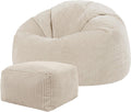 Pufe, Icon, Kingston, 85cm, 50cm, 40cm, 24cm, tecido, Bege, para uso diário