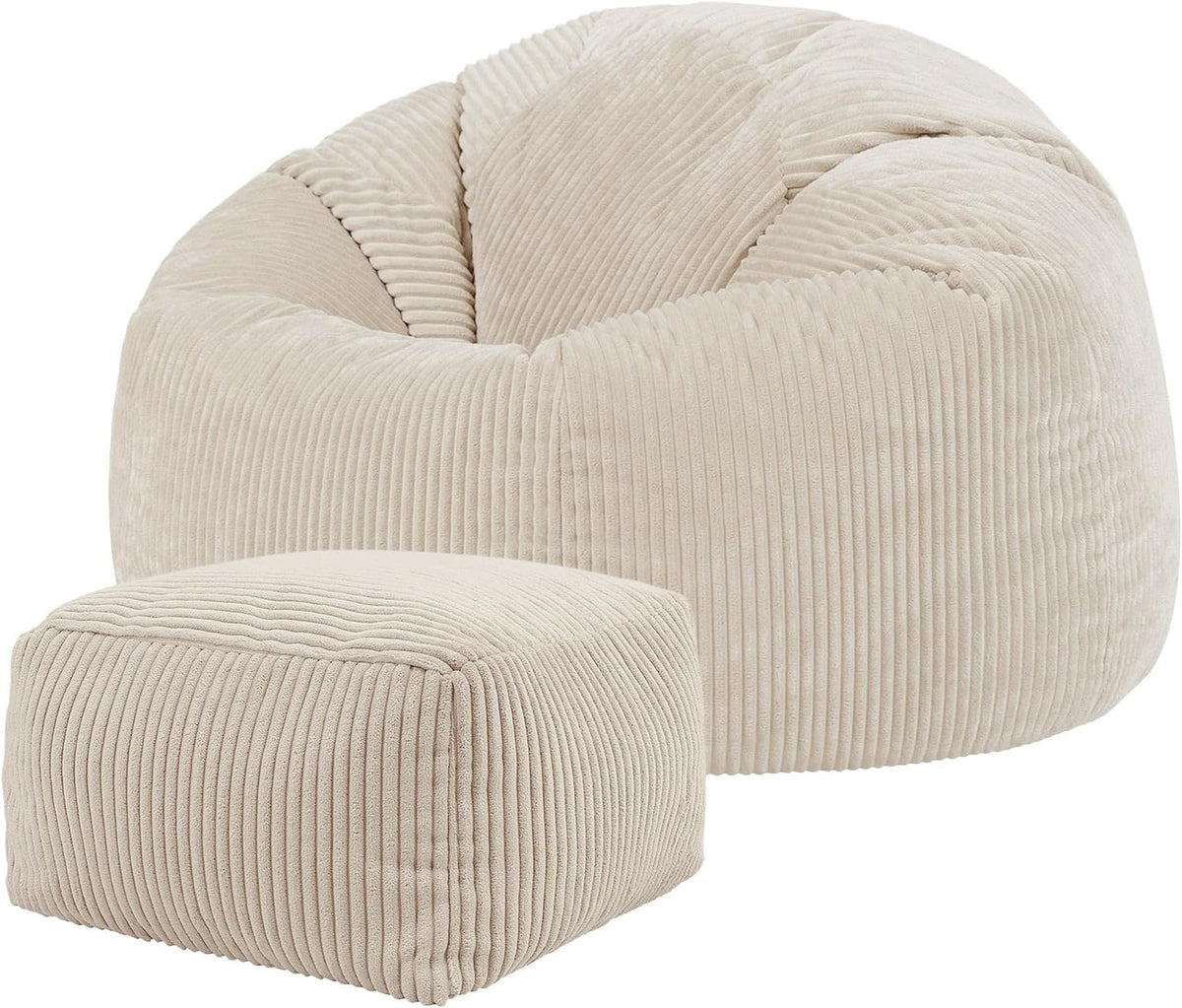 Pufe, Icon, Kingston, 85cm, 50cm, 40cm, 24cm, tecido, Bege, para uso diário