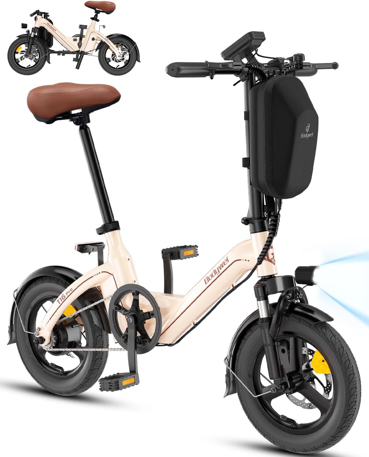 Equipamento elétrico, Bodywel, T16PRO, 36 V, 10 Ah, dobrável, com iluminação LED, Multicolor, para uso diário