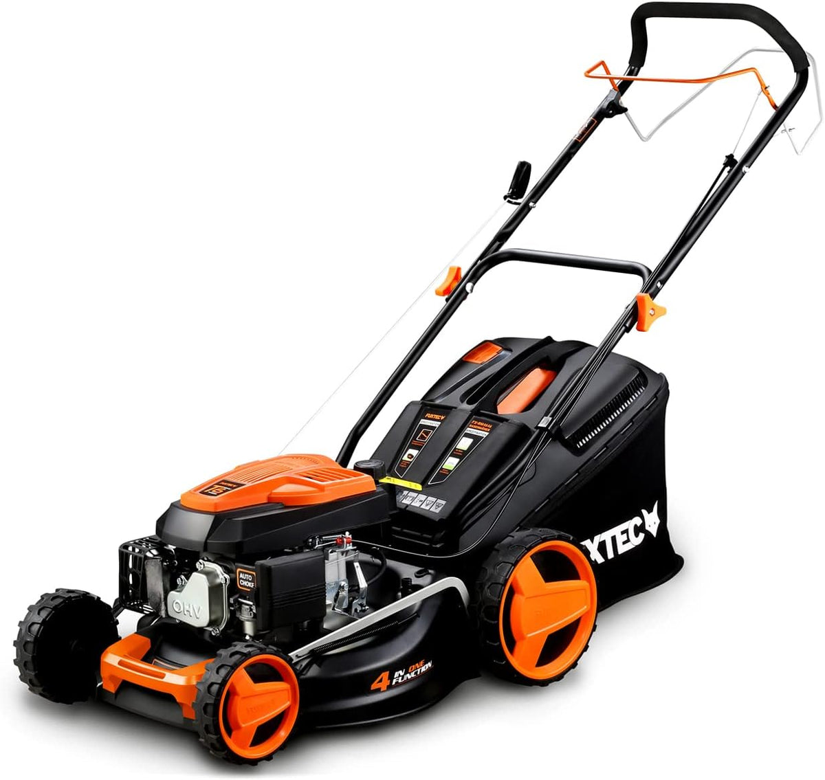 Corta-relva, FUXTEC, FX-RM4646, 46 cm, 25 a, 75 mm, 32 kg, 400 a, 255 mm, com rodas, aço, Multicolor, para jardim e exterior