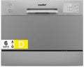 Máquina de lavar loiça, Comfee, CDWMT0602ESD-EU, 6 Programas, 250 mm, 1,8 m, 1,7 m, 3 pessoas, com prateleiras, vidro, Multicolor, para uso diário