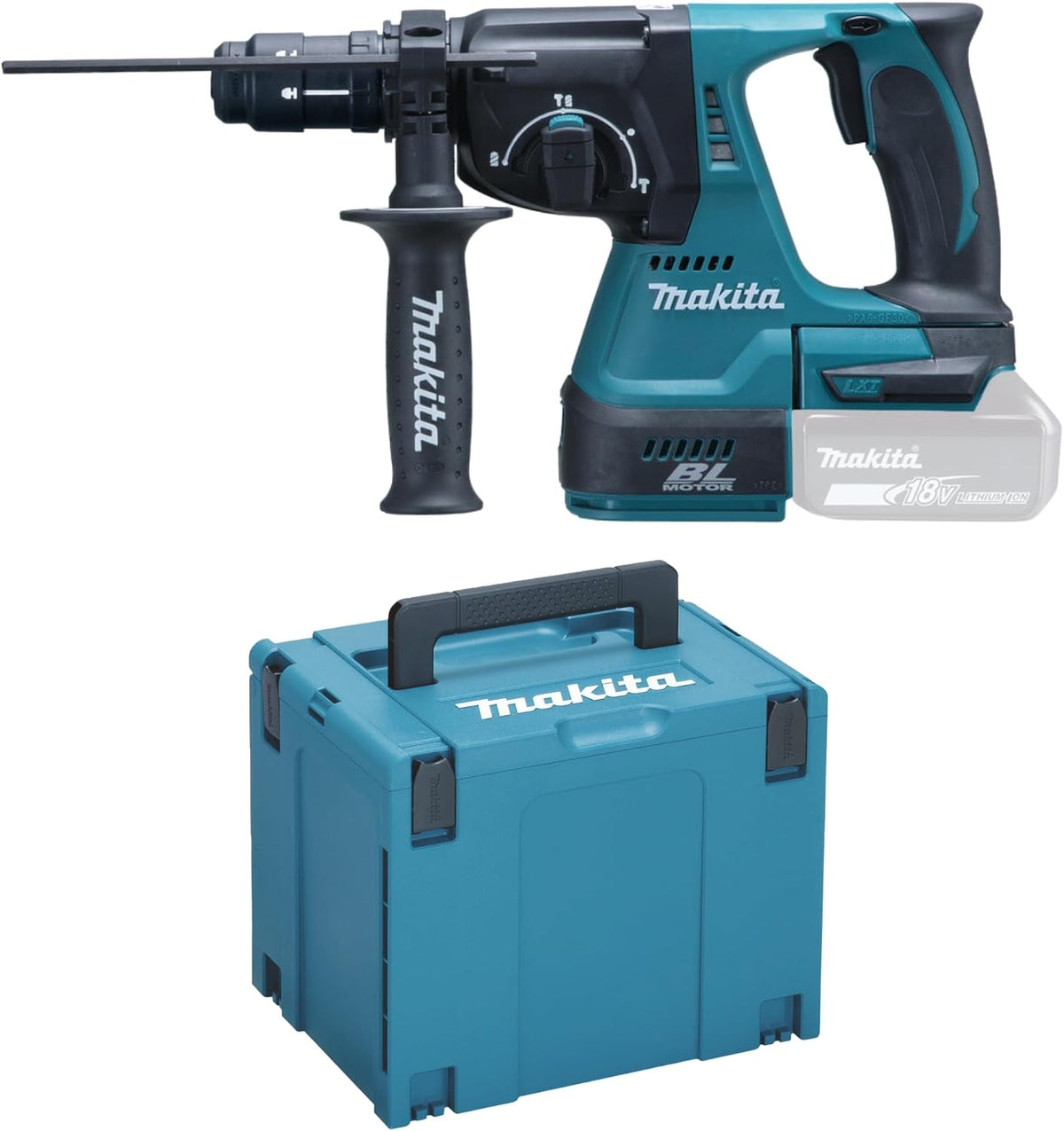 Makita, Carregador, Akku-Kombihammer, 18 V, sem bateria, sem carregador, Preto, para uso diário