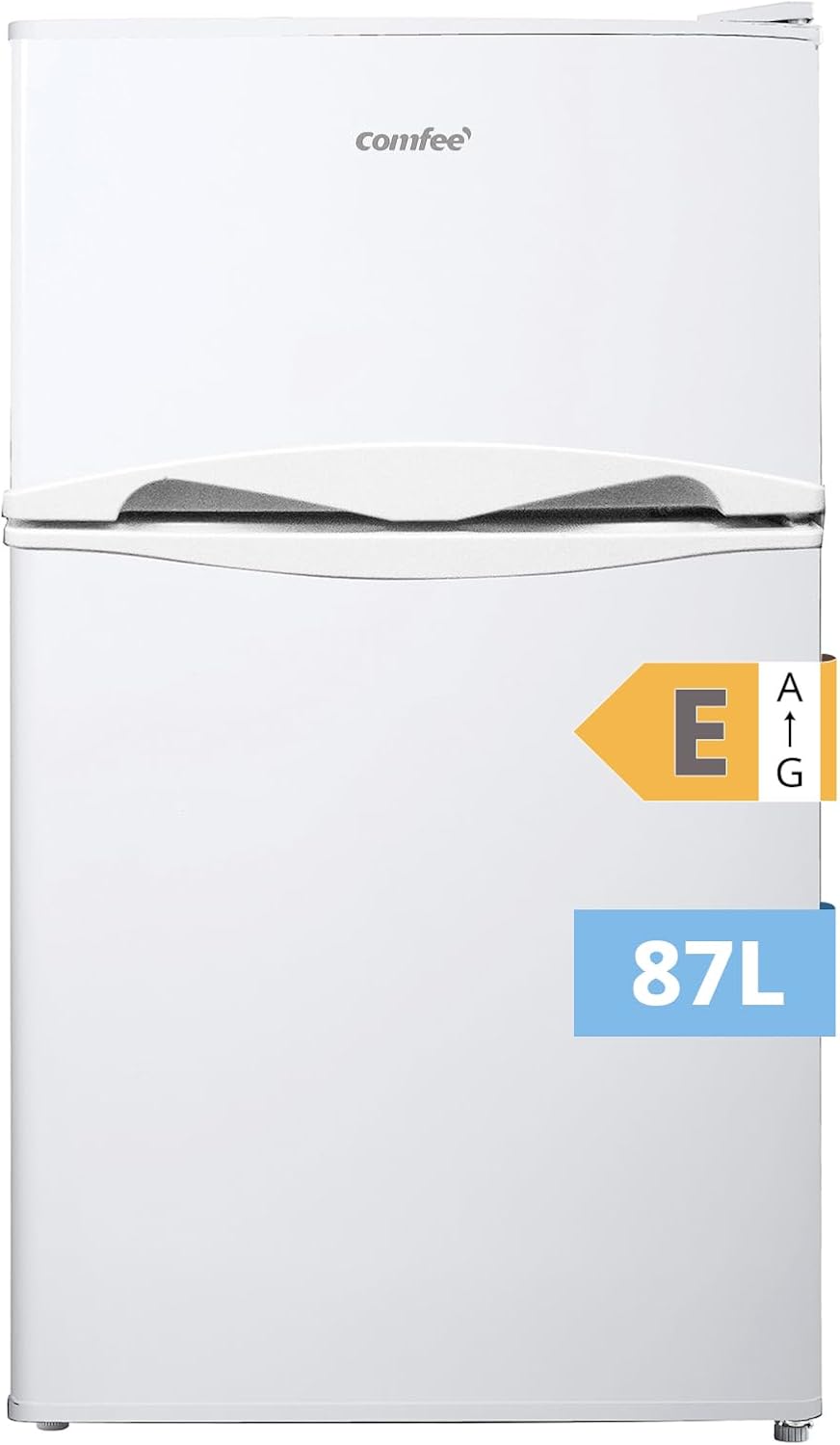Minifrigorífico, Comfee, 87 L, 2 L, 40 dB, 43 L, 93 L, com gavetas, com prateleiras, vidro, Branco, para uso diário