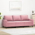 Sofá, Hoopleep, 180 cm, 80 cm, 110 kg, 41 cm, 198 × 77 × 80 cm, veludo, poliéster, Rosa, para a sala