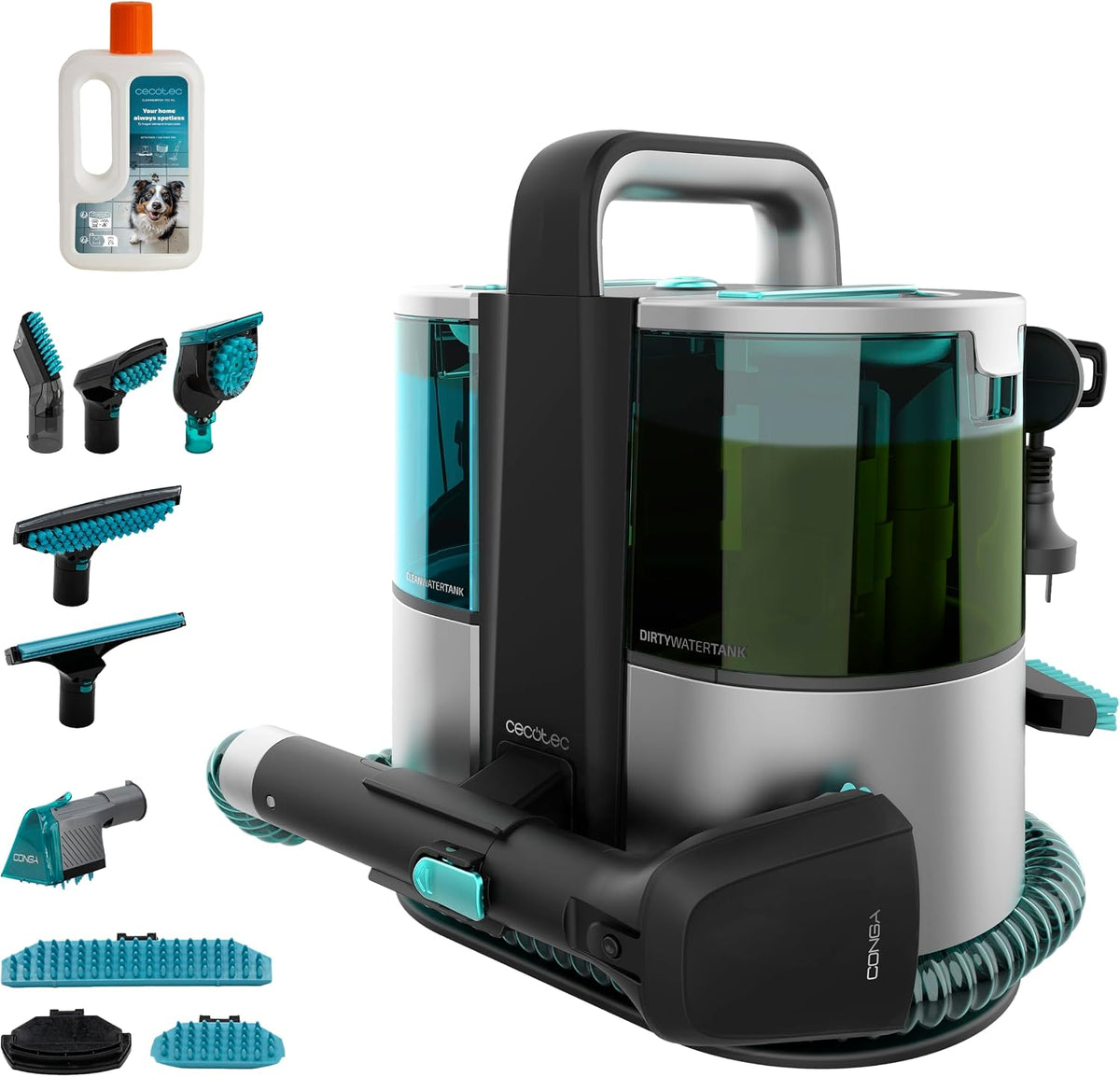 Cecotec, Aspirador para carpetes, 600 W, 1000 ml, 850 ml, 30,7 kg, Multicolor, para uso diário
