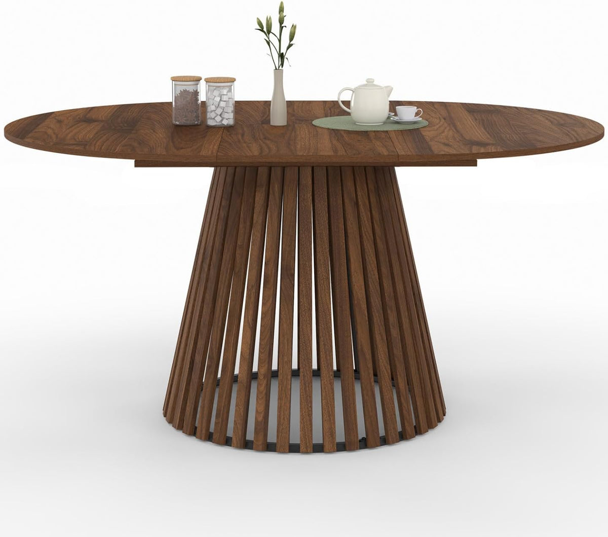 Mesa de jantar, IDMarket, 150 cm, 75 cm, madeira, painel de madeira, Walnuss, para uso diário