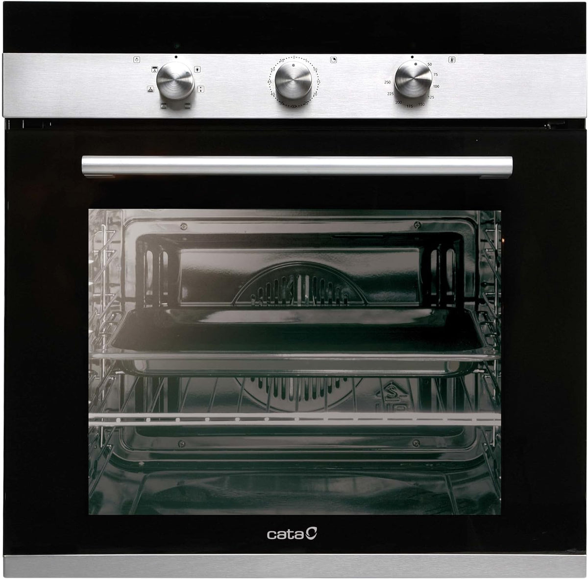 Forno de encastre, Cata, 2400 W, 50 L, aço inoxidável, aço, Preto, para a cozinha