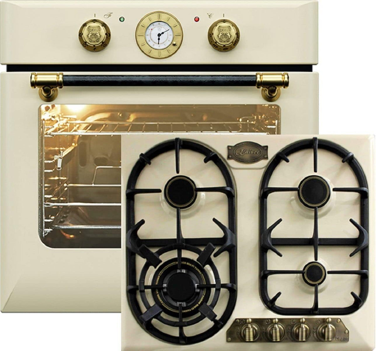 Forno de encastre, Kaiser Olan, 68 L, 60 cm, Natural / Dourado, para a cozinha