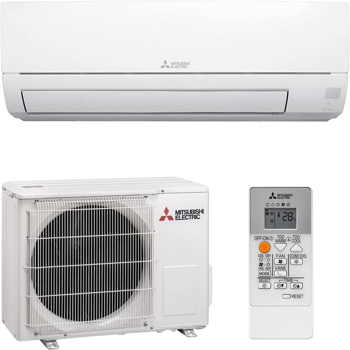 Ar condicionado split, Mitsubishi -, MUZ-HR50VF, 18000 BTU, Classe A++, Branco, para uso diário