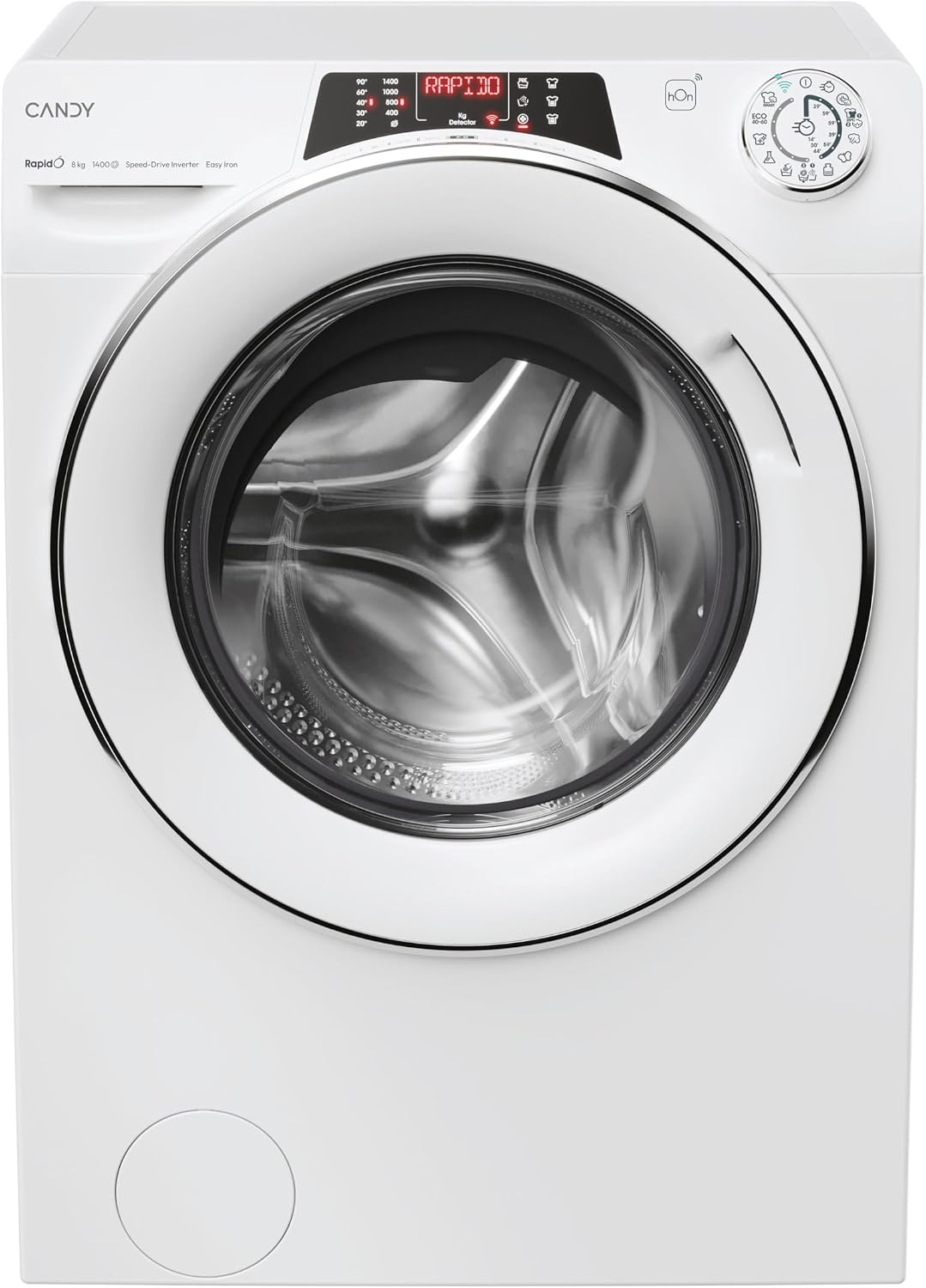 Máquina de lavar roupa, CANDY, RO1486DWMCT/1-S, 8 KG, 1400 RPM, com comando à distância, com controlo por aplicação, algodão, plástico, Multicolor