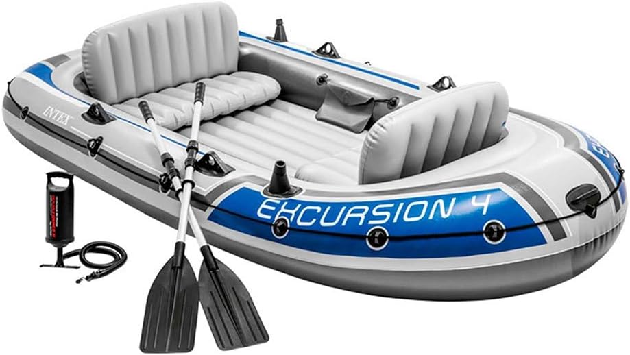 Barco, Intex, Excursion, 43 cm, 315 × 165 × 43 cm, 122 cm, 400 kg, Cinzento, para uso diário
