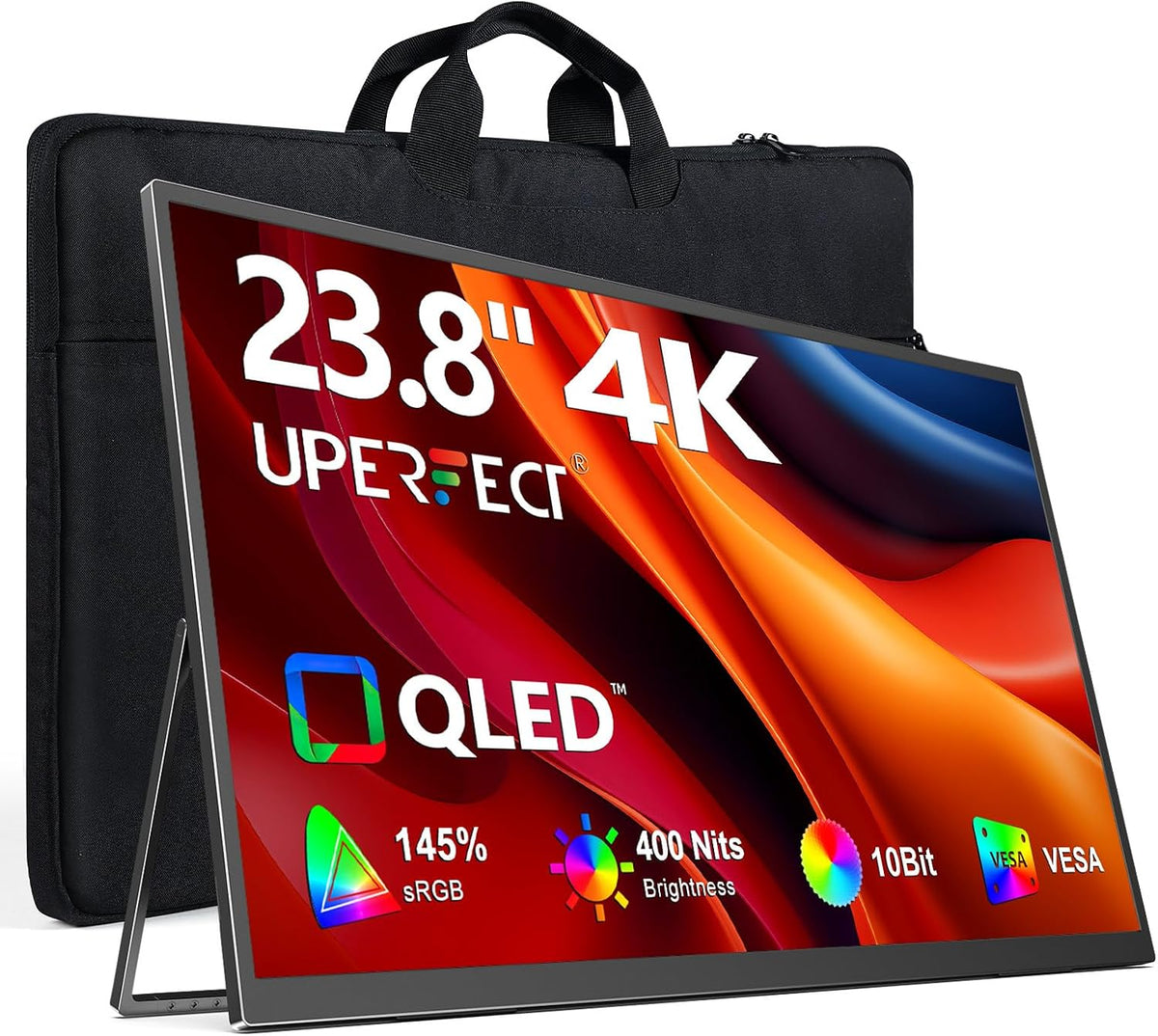 Monitor, UPERFECT, Portable, 24', 23.8', Mehrfarbig, para uso diário