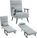 Poltrona, HOMCOM, 67 × 73 × 96 cm, 186 cm, 11 cm, 22 cm, 120 kg, tecido, Cinzento, para a sala