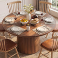 Mesa de jantar, Gyfimoie, Runder, com portas, aço, madeira, Transparente, para uso diário