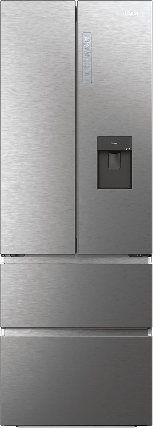 Frigorífico combinado, Haier, HFW7720EWMP, 477 L, 70 cm, 2 m, com controlo por aplicação, com gavetas, Prateado, para uso diário