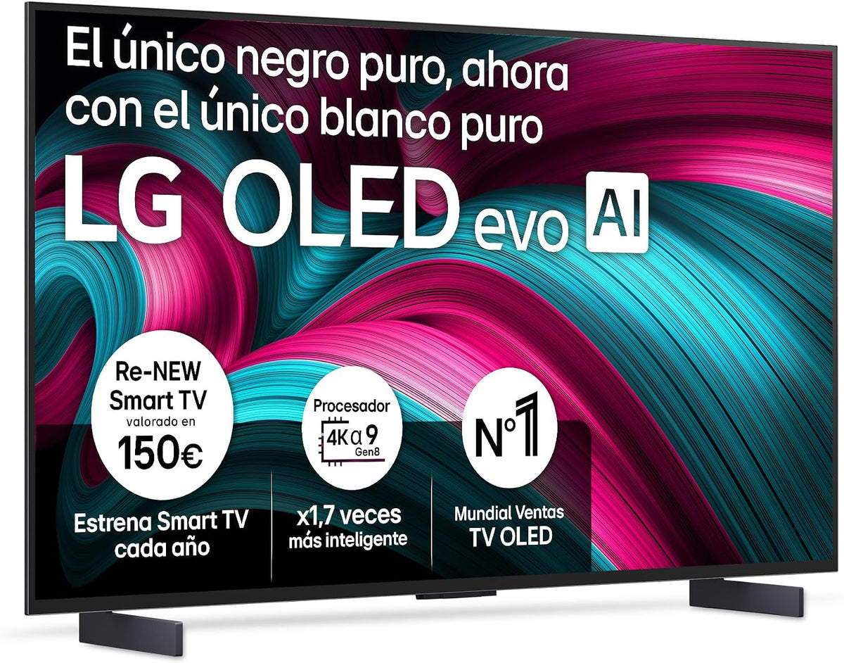 LG, Televisor, OLED42C54LA, 40 W, 60 W, 20 W, com iluminação LED, Preto, para a sala