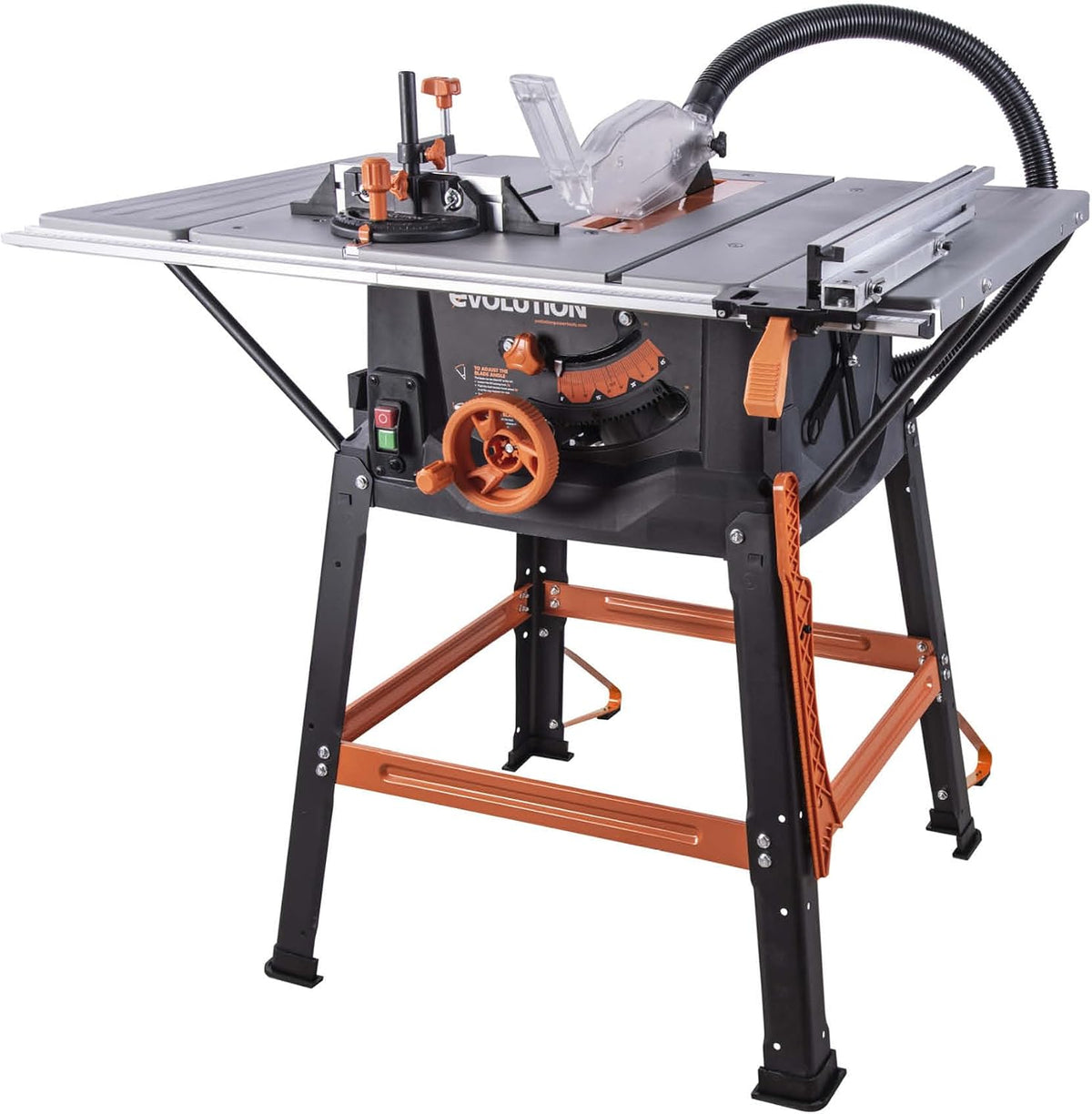Banco, Evolution Power Tools, R255MTS, 255 mm, 1500 W, 16,5 kg, aço, madeira, Natural, para uso diário