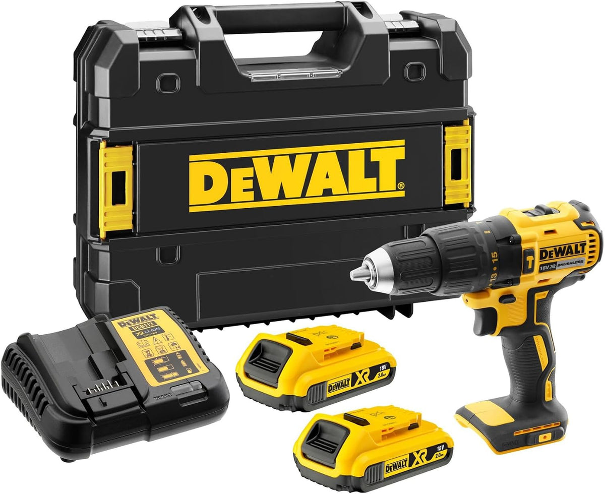 DEWALT, Berbequim aparafusador, DCD778D2T-QW, 18 V, 2 Ah, 2,9 kg, madeira, Natural, para trabalhos de manutenção