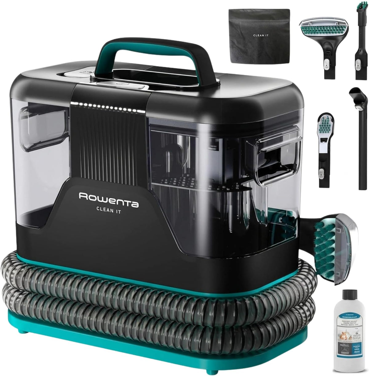 Aspirador para carpetes, Rowenta, 750 W, 8 cm, 15 cm, 2,3 L, 1,5 L, 5 m, Multicolor, para uso diário