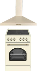 Exaustor, SOLTHERMIC, COMBO, 50 CM, 48 L, 350 M, 85 cm, 60 cm, 65 dB, com temporizador, vidro, Creme, para uso diário