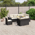 Conjunto de mobiliário de jardim, IKAYAA, 55 cm, 37 cm, 69 cm, 55 × 55 cm, 55 × 62 × 69 cm, 83 × 62 × 69 cm, aço, alumínio, Preto
