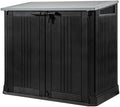Abrigo de jardim, Keter, 880 L, 5 cm, com prateleiras, plástico, Cinzento, para jardim e exterior