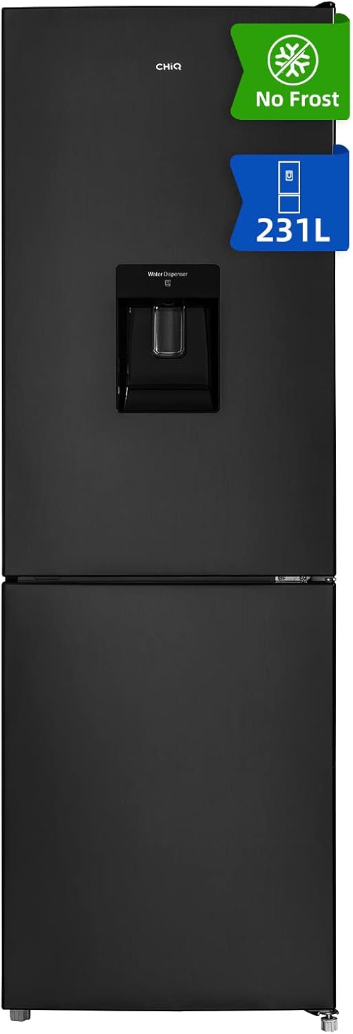 Frigorífico combinado, CHiQ, 231 L, 2 l, 67,8 kg, classe energética E, Classe A, com iluminação LED, Preto, para uso diário