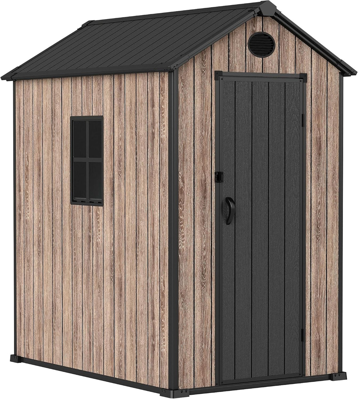 Abrigo de jardim, Hoggar by Okoru, 175 cm, 16 mm, 60,5 × 175 cm, resistente à água, madeira, Carvalho, para jardim e exterior