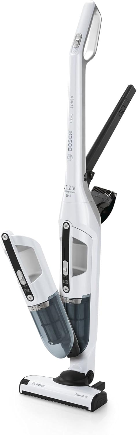 Bosch, Aspirador vertical, 25.2 V, Branco, para uso diário