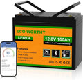 Bateria automóvel, ECO-WORTHY, 12V, 100Ah, 100A, classe energética A, Mehrfarbig, para uso diário