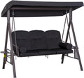 Toldo, Outsunny, 360 kg, 206 × 116 × 183 cm, resistente à água, poliéster, algodão, Preto, para uso diário