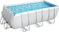 Piscina desmontável, Bestway, 122 cm, 8.124 L, 58383 l, 13,6 cm, 254 cm, 2.006 l, aço, Cinzento, para jardim e exterior