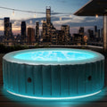 Piscina insuflável, BRAST, Whirlpool, 204 × 70cm, resistente à água, com iluminação LED, com comando à distância, Mehrfarbig
